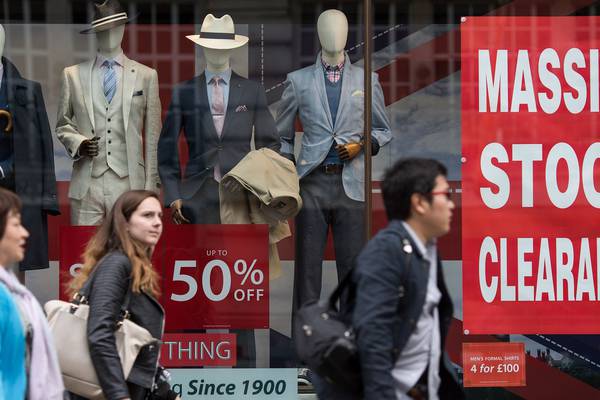 Retail sales down in October but  up on last year
