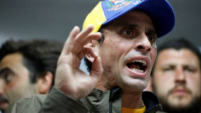 Venezuelan opposition leader says he is barred from office