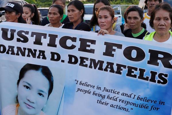 Suspect quizzed over Filipina maid found dead in freezer