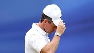Brian Harman maintains grip on The Open as Rory McIlroy’s putter goes cold