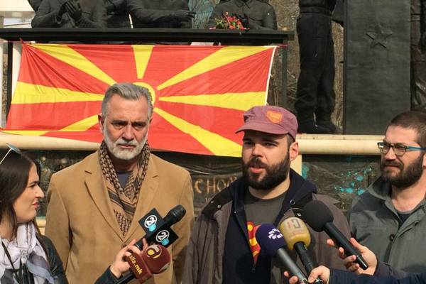 Macedonian protesters fear ‘greater Albania’ lurks behind coalition plans