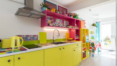 Candy coloured townhouse with an operatic twist for €315k