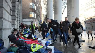 Belvedere College students take part in sleep out for homeless charities