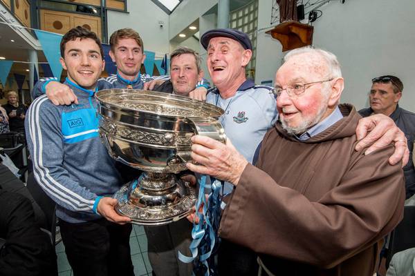 Cup overflowing at Capuchin Day Centre in Dublin as Sam Maguire visits