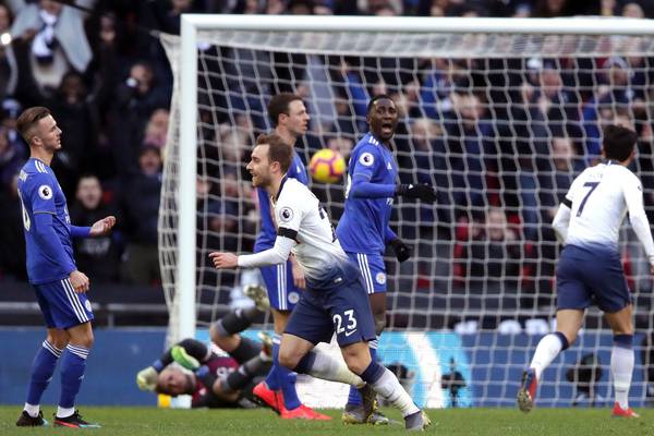 Spurs still hanging on in title race after battling past Leicester