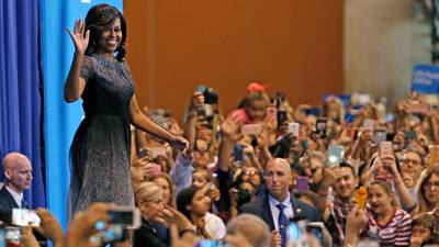 Michelle Obama turns out to be Hillary Clinton’s trump card