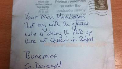 Donegal postman delivers letter to ‘your man with the glasses’