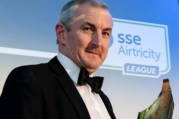 Cork City manager John Caulfield honoured by soccer writers