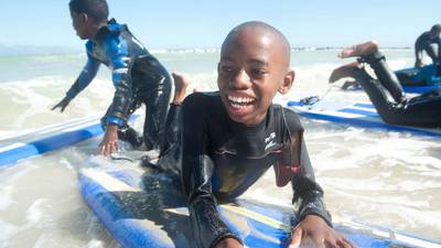 How surf lessons help deprived children in South Africa