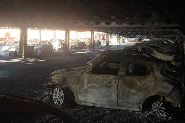 Up to 60 cars scorched in ‘accidental’ Cork car park blaze