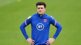Harry Maguire trains with England as he steps up recovery