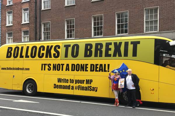 ‘Bollocks to Brexit’ campaigners on whistlestop tour to Dublin