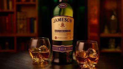 Jameson whiskey sales soar 13% to 6.5m cases a year
