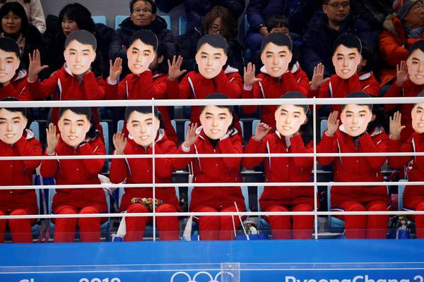 North Korean fans sing ‘we are one’ in Olympics culture clash