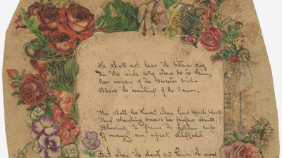 Auctions & Fairs: Autographed Ledwidge manuscript for auction in London