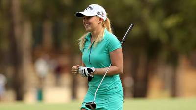 Stephanie Meadow remains on course to win LPGA card