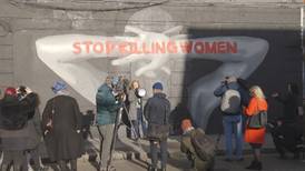 'Stop Killing Women' mural unveiled in Dublin as activists gather to stand against femicide
