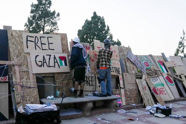 UCLA chancellor condemns ‘instigators’ who attacked pro-Palestinian camp on campus