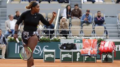 Serena Williams gets over wretched start to progress in Paris
