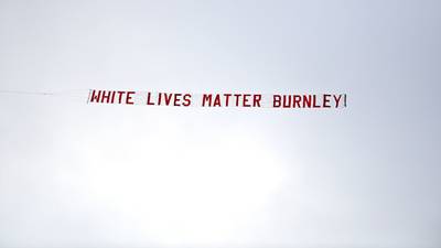 ‘White Lives Matter Burnley’ banner wasn’t a criminal offence, say police