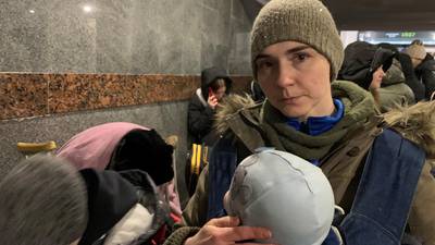 Scenes of sorrow, fear and courage at Ukraine’s main refugee hub
