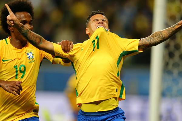 Argentina held by Uruguay as Coutinho scores for Brazil