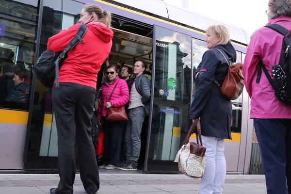 The problem with the Luas is everybody wants to get on