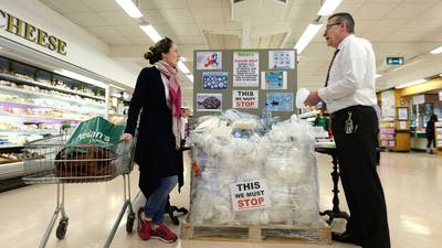 Supermarket declares war on growing mountain of plastic