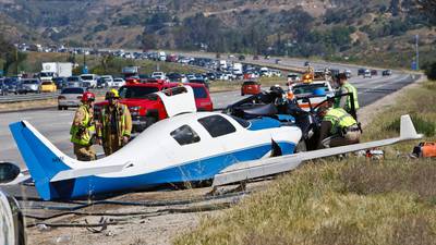 Small plane kills woman in US highway crash-landing