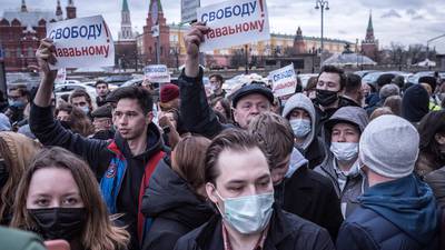 Russia arrests over 1,700 at rallies for Kremlin critic Navalny