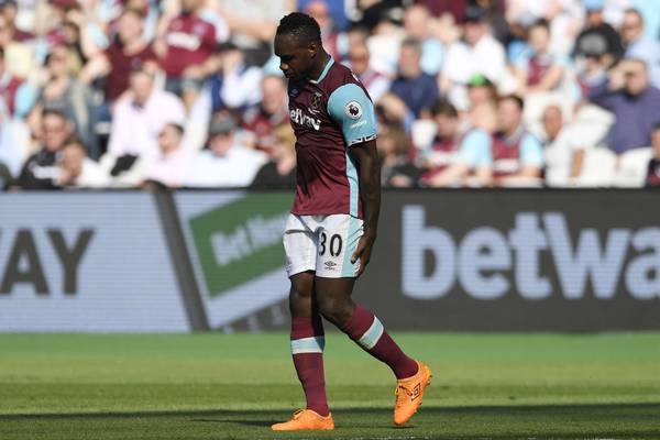 West Ham’s Michail Antonio ruled out of rest of the season