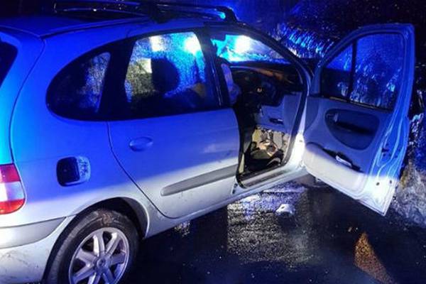 Crashed car found with empty vodka bottle in front seat