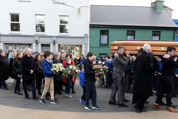 Funeral of boy (14) who died following collision during GAA match in Co Kerry