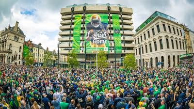 US college football match at Aviva ‘generates €180m for Irish economy’