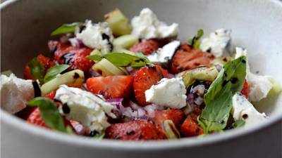 Strawberry and goat’s cheese
