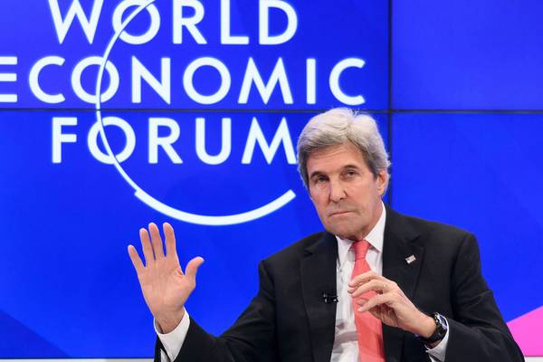 Davos: Kerry defends Obama’s economic record