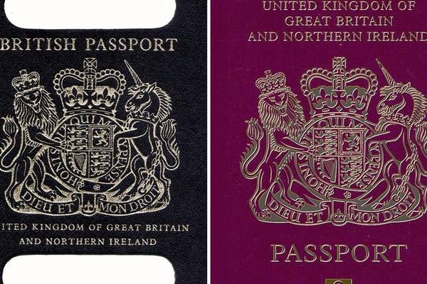 British passports to go blue again after Brexit