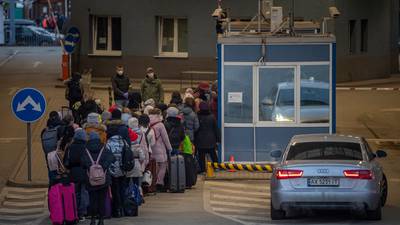 Irish man crosses Ukrainian border: ‘We realised we’re refugees now’
