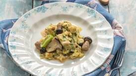 Paul Flynn: Piperade of leeks, mushrooms and Coolea cheese