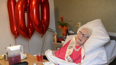 Woman who survived Covid-19 celebrates her 100th birthday
