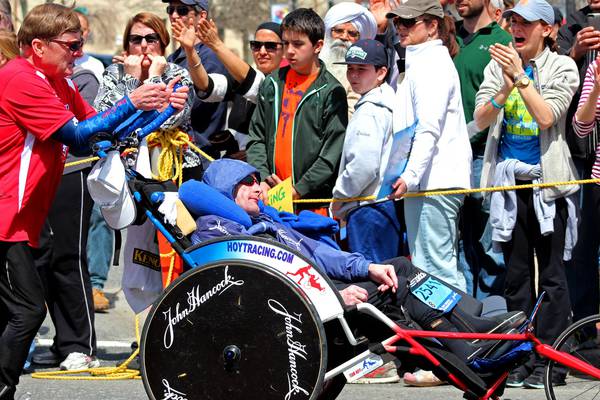 Keith Duggan: Dick Hoyt’s heroic feats with his son a study in raw courage