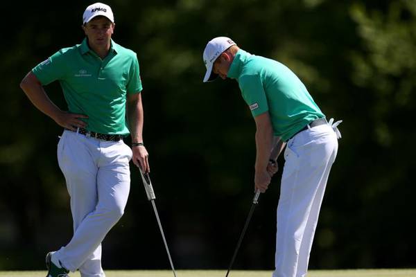 Paul Dunne and Gavin Moynihan top their group in Golf Sixes