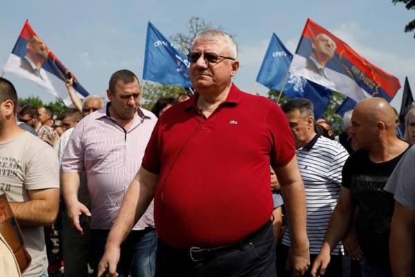 Serbia stops far-right leader rallying in war-crimes village