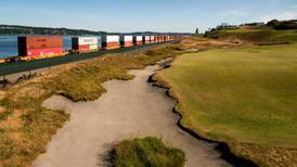 Graeme McDowell plotting a steady course around Chambers Bay