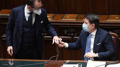 Italian PM battles for coalition’s survival over Covid-19 recovery plan