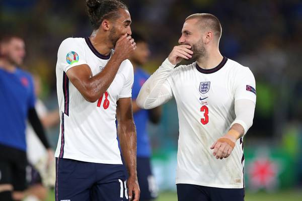 Luke Shaw laughs off José Mourinho questions after England win