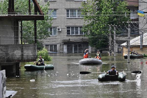 'The water in the house was at waist level.': Flood survivors in Kherson recount rescue