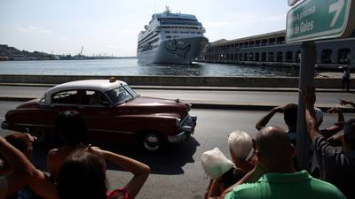 First US cruise ship in nearly 40 years arrives in Cuba