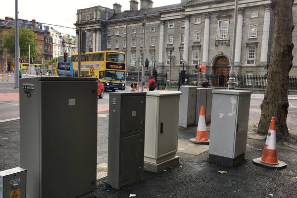 Anger over 'appalling' cabinets named Dublin's 'mini-Stonehenge'