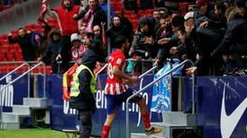 Diego Costa scores for Atletico . . . and then gets sent off